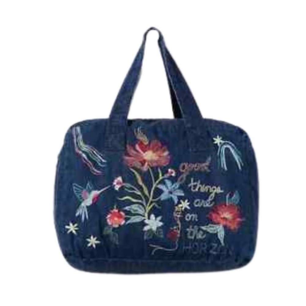 JORDAN DENIM DUFFLE TOTE BAG